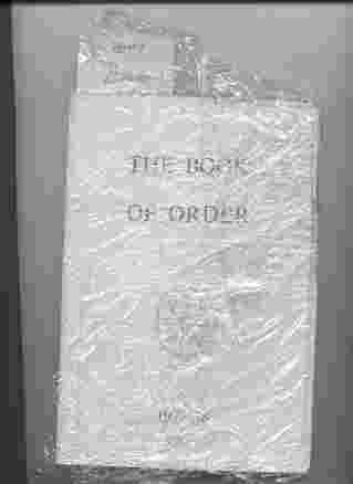 Image for THE BOOK OF ORDER 1977-78
