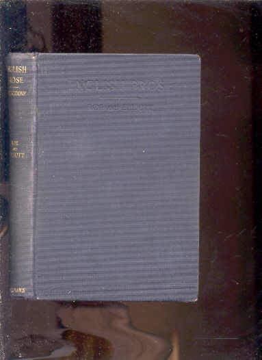 Image for ENGLISH PROSE: A SERIES OF RELATED ESSAYS FOR THE DISCUSSION AND PRACTICE OF THE ART OF WRITING