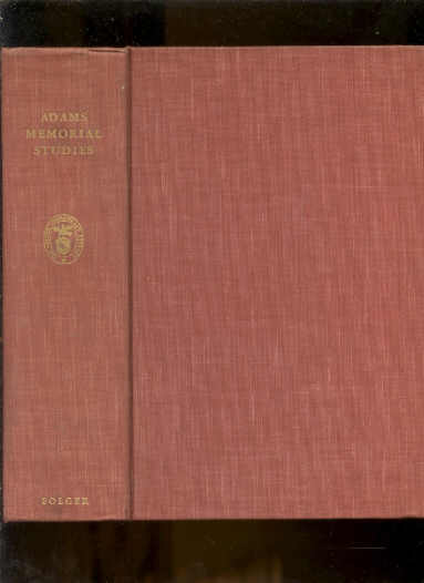Image for JOSEPH QUINCY ADAMS MEMORIAL STUDIES