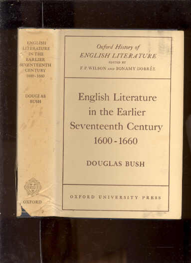 Image for ENGLISH LITERATURE IN THE EARLIER SEVENTEENTH CENTURY 1600-1660