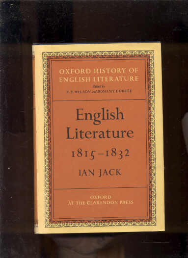 Image for ENGLISH LITERATURE 1815-1832 (OXFORD HISTORY OF ENGLISH HISTORY)