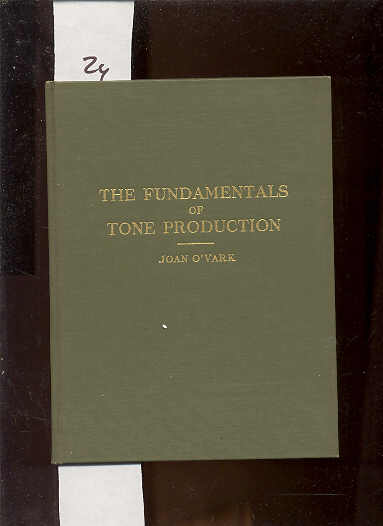 Image for THE FUNDAMENTALS OF TONE PRODUCTION
