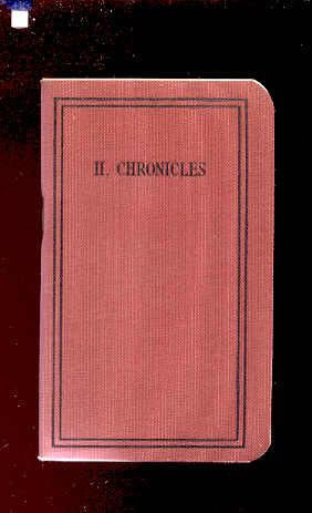 Image for THE SECOND BOOK OF THE CHRONICLES Translated out of the Original Hebrew and with the Former Translations Diligently Compared and Revised