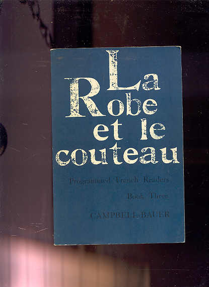 Image for LA ROBE ET LE COUTEAU