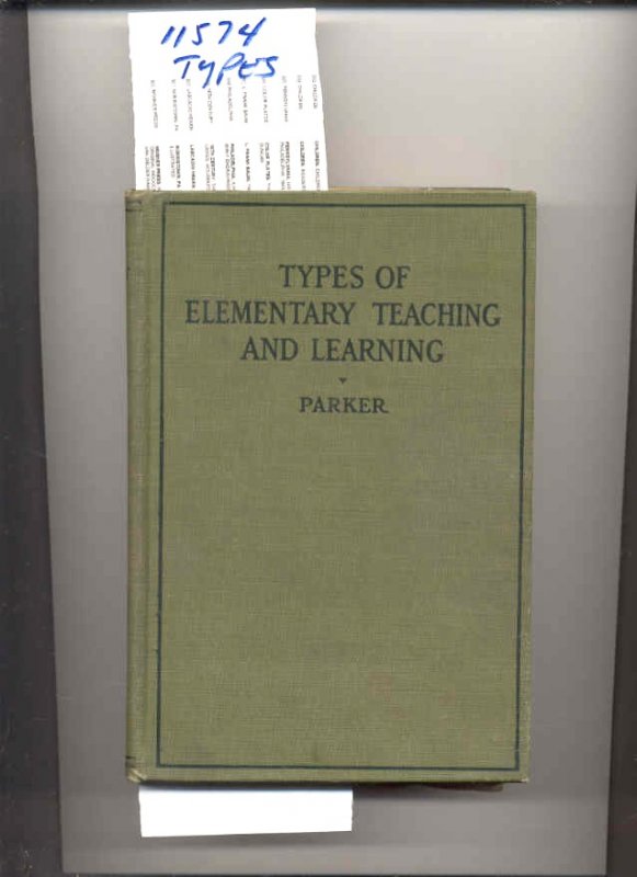 Image for TYPES OF ELEMENTARY TEACHING AND LEARNING