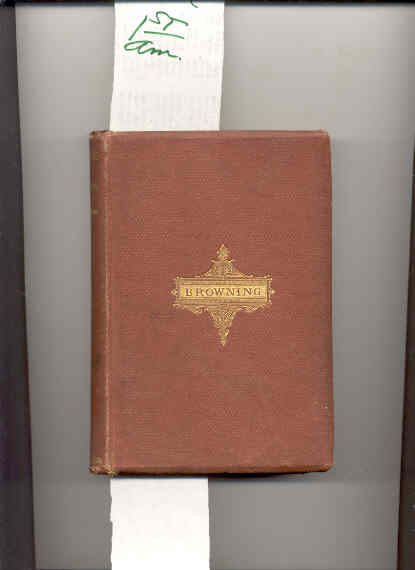 Image for THE RING AND THE BOOK Vol I Only of Two