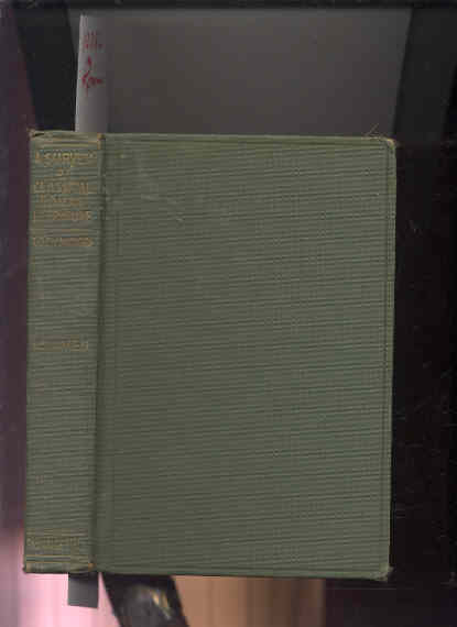 Image for A SURVEY OF CLASSICAL ROMAN LITERATURE: FOURTH PERIOD (43 B.C. - 14 A..D.) Vol 2 Only