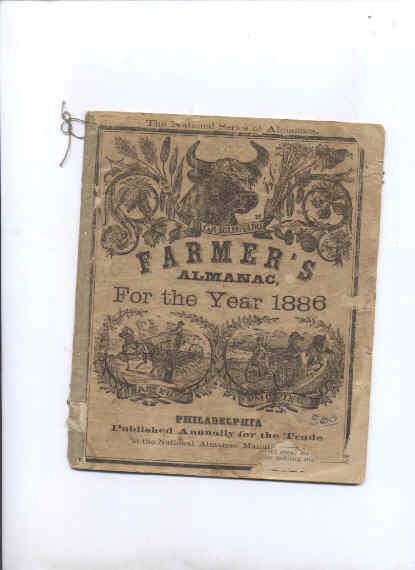 Image for AGRICULTURE FARMERS' ALMANAC, FOR THE YEAR 1886