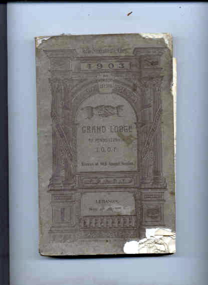 Image for GRAND LODGE OF PENNSYLVANIA I. O. O. F. MINUTES OF THE 80TH ANNUAL SESSION 1903