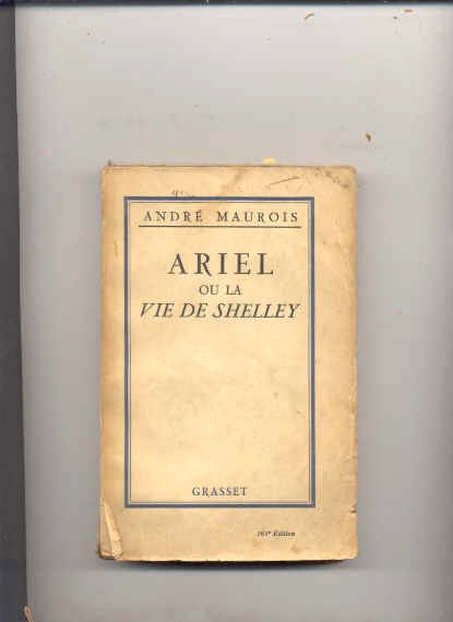 Image for ARIEL OU LA VIE DE SHELLEY