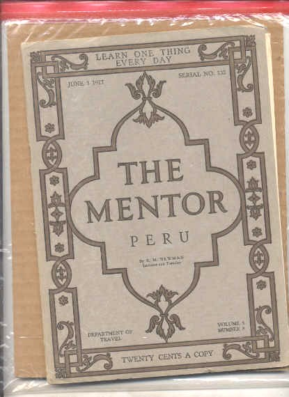 Image for THE MENTOR, VOLUME 5, NUMBER 8: PERU JUNE 1, 1917