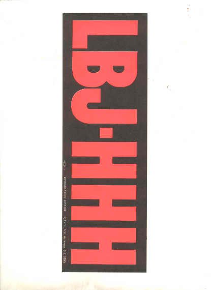 Image for LBJ-HHH BUMPER STICKER