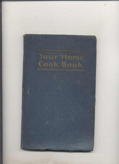 Image for YOUR HOME COOK BOOK.