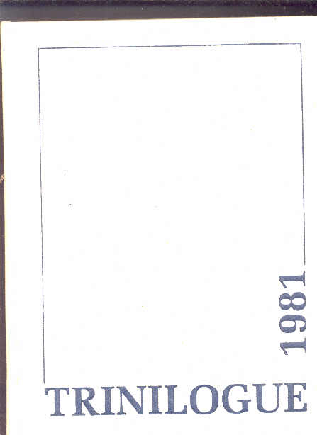 Image for THE TRINILOGUE, Trinity College 1981
