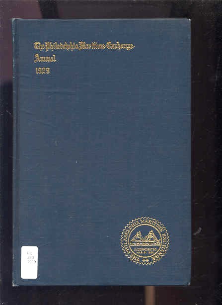 Image for ANNUAL REPORT OF THE BOARD OF DIRECTORS OF THE PHILADELPHIA MARITIME EXCHANGE The Philadelphia Maritime Exchange Annual 1929