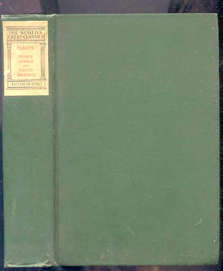Image for ESSAYS OF FRENCH, GERMAN AND ITALIAN ESSAYISTS Deluxe Edition