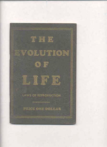 Image for THE EVOLUTION OF LIFE: LAWS OF REPRODUCTION Plates Illustrating the Sexual Organs and the Laws of Reproduction