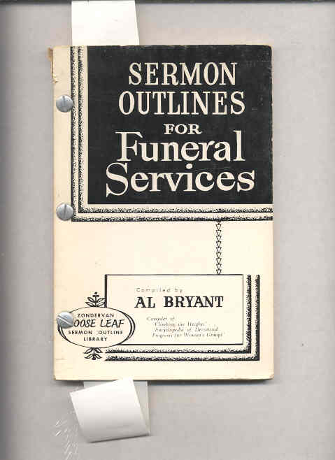 Image for SERMON OUTLINES FOR FUNERAL SERVICES