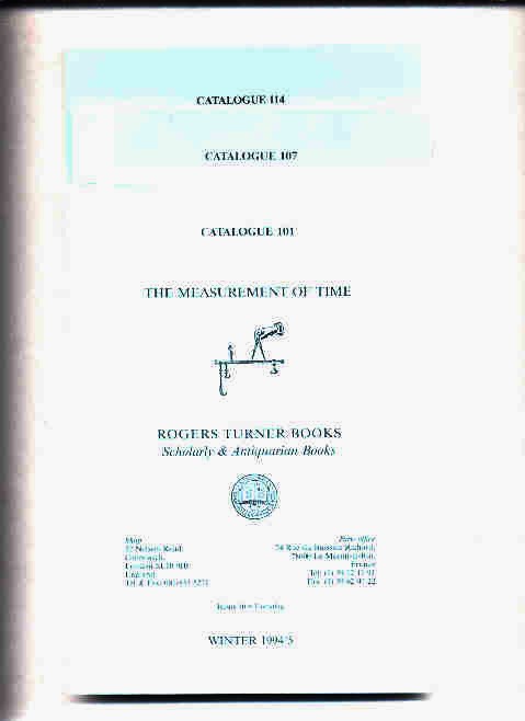 Image for THE MEASUREMENT OF TIME (3 Catalogues 101 1994/5, 107 1996, 114 1999)