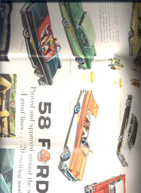 Image for THERE'S NOTHING NEWER IN THE WORLD THAN A '58 FORD PROVED AND APPROVED AROUND THE WORLD