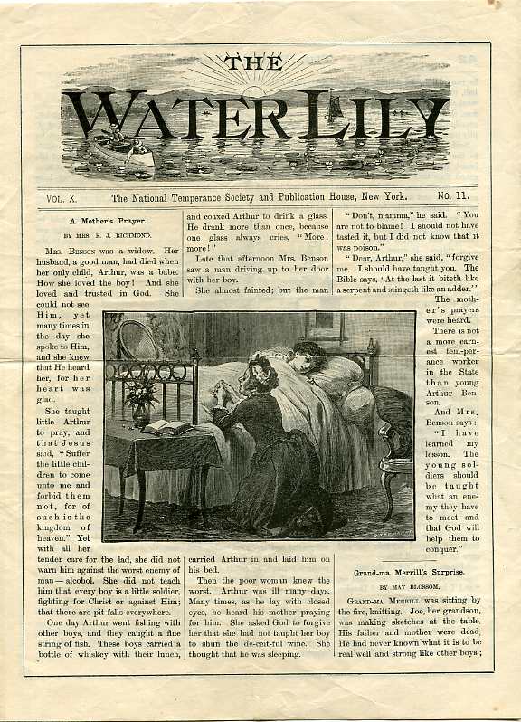 Image for THE WATER LILLY, VOL XIV NO. 1, NOV 1897 The Natinal Temperance Society and Publication House, New York