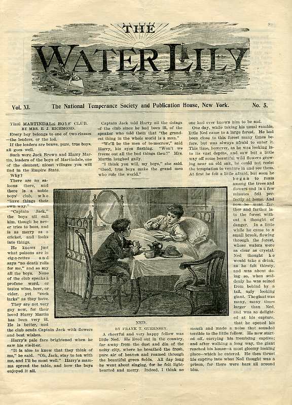 Image for THE WATER LILLY, VOL XI NO. 5, MAY 1898 The Natinal Temperance Society and Publication House, New York