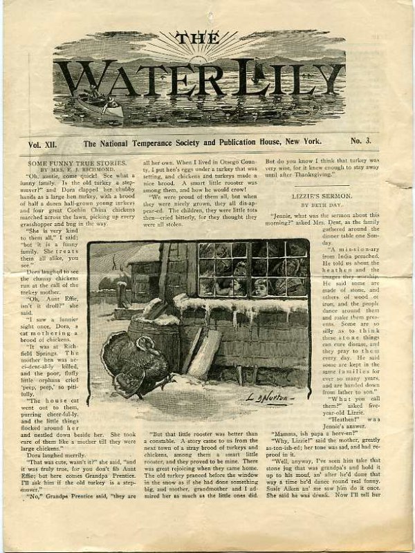 Image for THE WATER LILLY, VOL XII, NO. 3 MARCH 1899 The Natinal Temperance Society and Publication House, New York