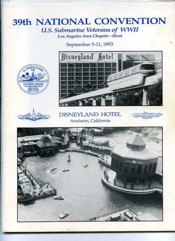 Image for 39TH NATIONAL CONVENTION U>S> SUBMARINE VETERANS OF WWII Sept 5-11, 1993