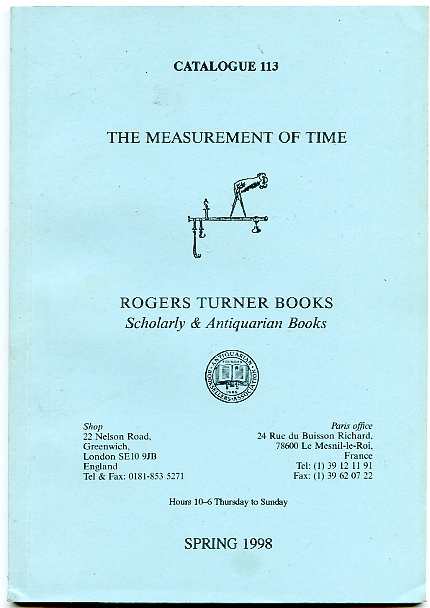 Image for THE MEASUREMENT OF TIME Catalogue 113 Spring 1998