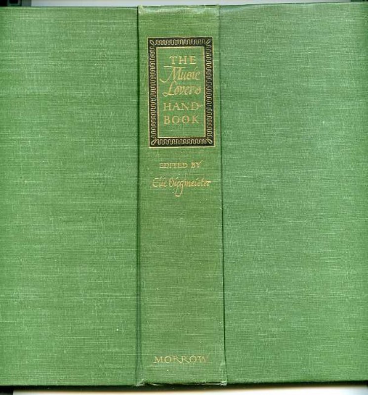 Image for THE MUSIC LOVER'S HANDBOOK