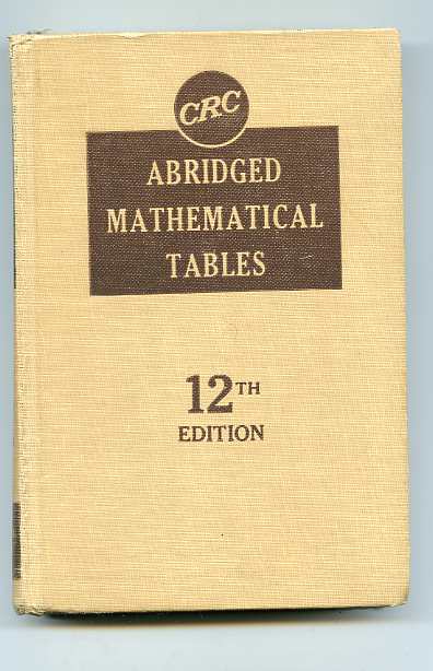 Image for ABRIDGED MATHEMATICAL TABLES