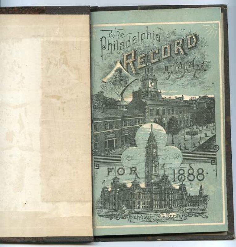 Image for THE PHILADELPHIA RECORD ALMANACFOR 1888