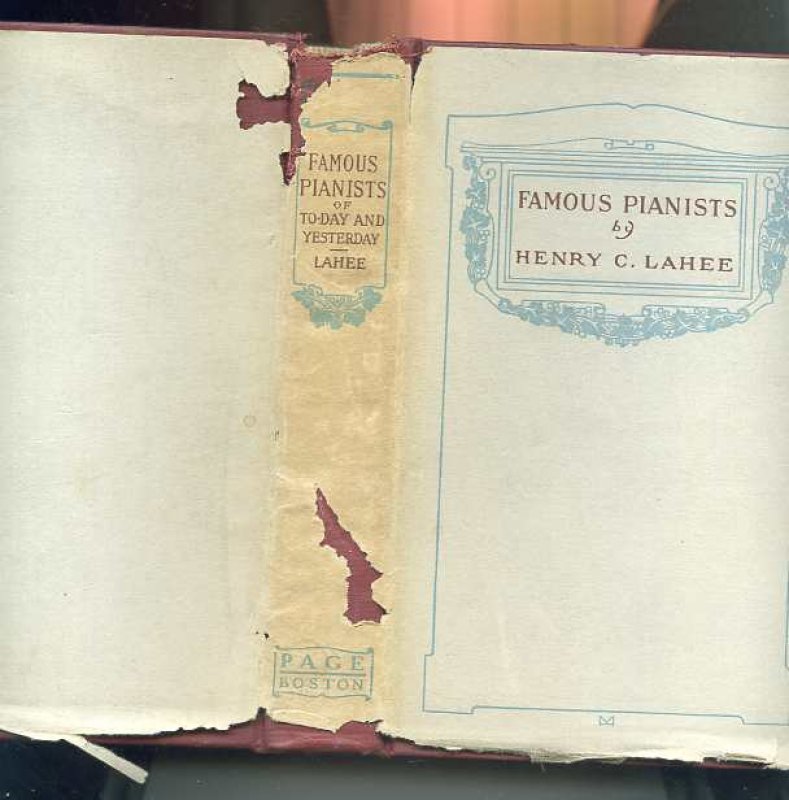 Image for FAMOUS PIANISTS OF TO-DAY AND YESTERDAY