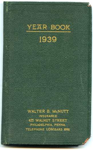 Image for YEAR BOOK 1939