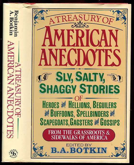 Image for A TREASURY OF AMERICAN ANECDOTES (ISBN: 0883656167)
