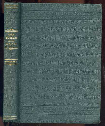 Image for THE BIBLE AND LAND