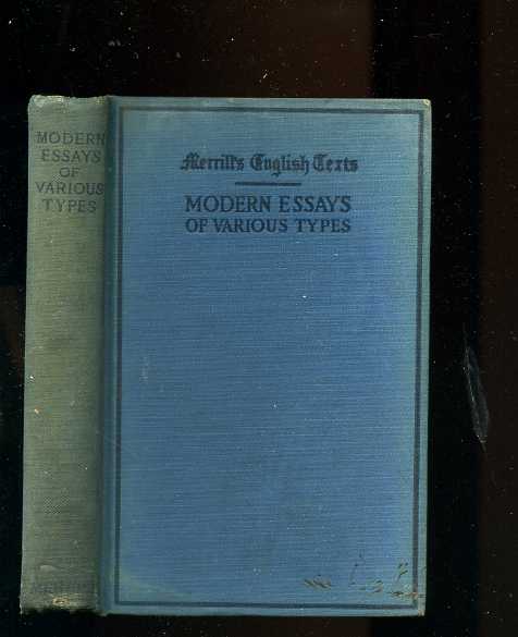 Image for MODERN ESSAYS OF VAIOUS TYPES