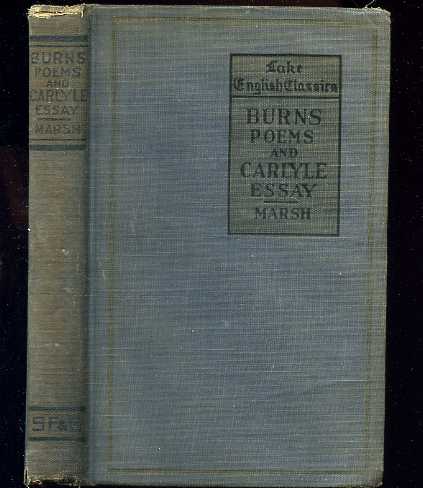 Image for SELECTED POEMS BY ROBERT BURNS AND ESSAY ON BURNS BY THOMAS CARLYLE