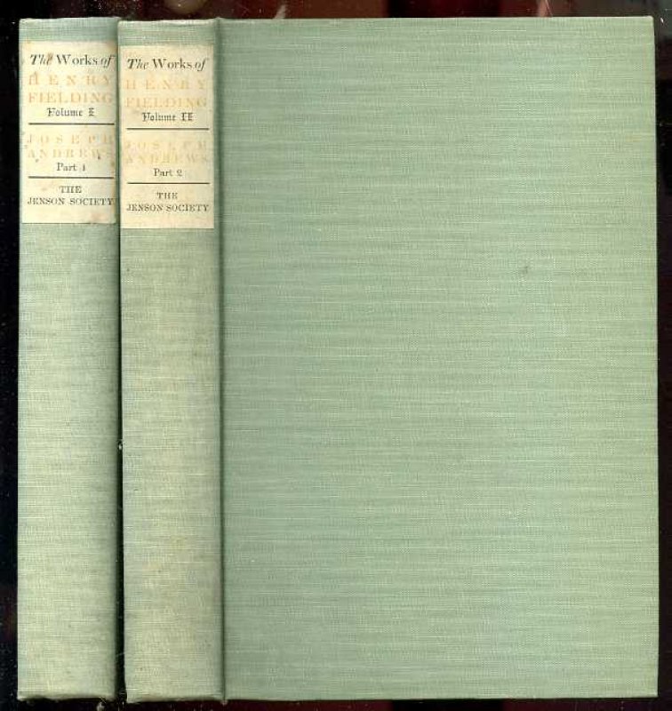 Image for THE ADVENTURES OF JOSEPH ANDREWS and his friend mr abraham adams (Complete in 2 Volumes)