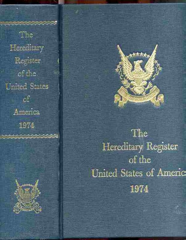 Image for THE HEREDITARY REGISTER OF THE U.S.A. 1974