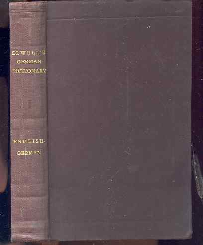 Image for ELWELL'S GERMAN DICTIONARY English German Dictionary
