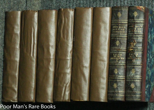 Image for BOSWELL'S LIFE OF JOHNSON AND JOURNAL OF A TOUR TO THE HEBRIDES (Complete in 8 Volumes)