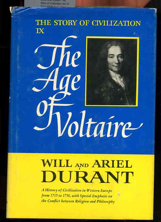 Image for THE AGE OF VOLTAIRE The Story of Civilization Vol IX Only