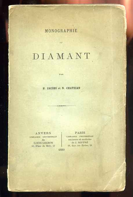 Image for MONOGRAPHIE DU DIAMANT (MONOGRAPH OF DIAMOND)