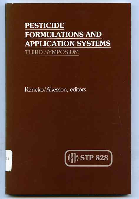 Image for PESTICIDE FORMULATIONS AND APPLICATION SYSTEMS Third Symposium
