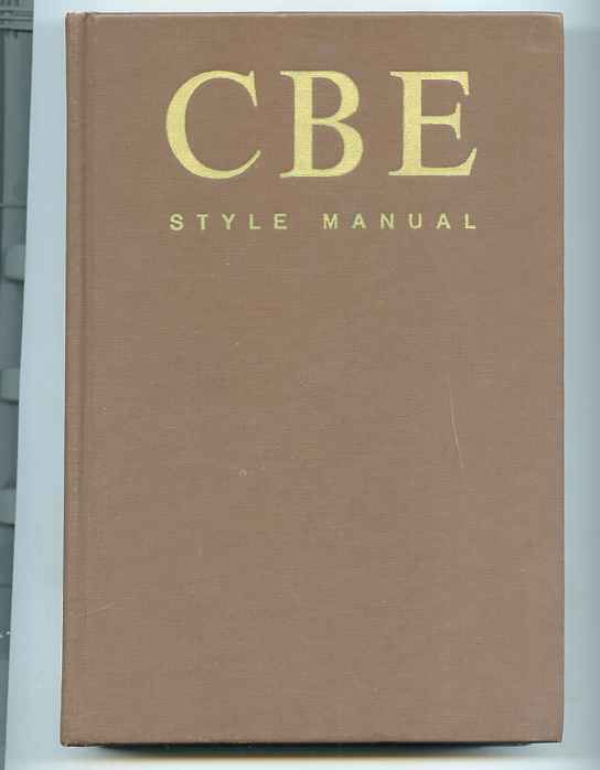 Image for CBE STYLE MANUAL