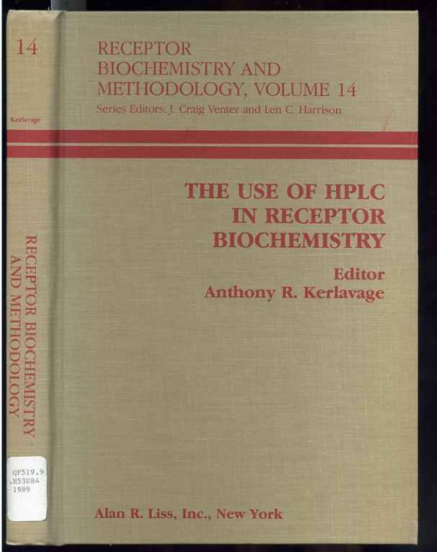 Image for THE USE OF HPLC IN RECEPTOR BIOCHEMISTRY