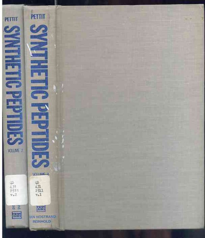 Image for SYNTHETIC PEPTIDES VOLUME I AND II
