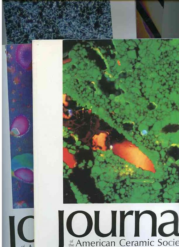 Image for JOURNAL OF THE AMERICAN CERAMIC SOCIETY 1996 Incorporating Advanced Ceramic Materials and Communications: Volume 79 Nos1-2, 4-6, 8-9jan-Feb, April-June, August-Sept