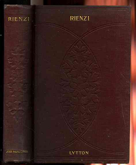 Image for RIENZI The Last of the Roman Tribunes